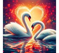 Puzzle de 200 Piezas para Adultos y Niños, Cisne del Amor 200 Piezas Rompecabezas Adultos, DIY Entretenimiento Creativo, Divertido, Juego de Habilidad para Toda La Familia