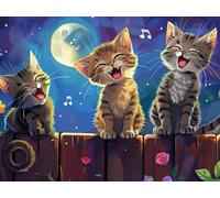 Puzzle de 2000 para Adultos, MúSica para Gatos, Clásicos YHPGL7-600 | Puzzle Alta Dificultad y Desafiante, Juego de Habilidad para Toda la Familia, Entretenimiento Juego Educativo, Regalo