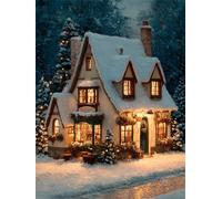 Puzzle de 2000 Piezas Casa de Invierno, Rompecabezas para Adultos, Relajante Entretenimento, Desafiante y Difícil Puzzles 2000 Piezas Adultos, Juego Educativo y Estimulante