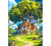 Puzzle de 2000 Piezas Casa del árbol Verde, Rompecabezas para Adultos, Relajante Entretenimento, Desafiante y Difícil Puzzles 2000 Piezas Adultos, Juego Educativo y Estimulante