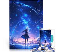 Puzzle de 2000 Piezas para Adultos Anime de Cielo Nocturno Juguetes de Entretenimiento Familiar Interacción Entre Padres e Hijos 70x100cm