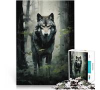 Puzzle de 2000 Piezas para Adultos Arte del Lobo Ayuda al Cerebro a ejercitar Juguetes adictivos para Cultivar la Paciencia. Mejorar la Memoria 70x100cm