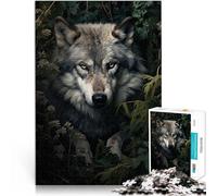 Puzzle de 2000 Piezas para Adultos Arte del Lobo Juguetes adictivos Que desafían la Inteligencia Cerebral Buen Regalo 70x100cm