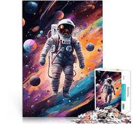 Puzzle de 2000 Piezas para Adultos Astronauta flotando en el Espacio Montaje de Patrones Actividades Divertidas en casa, Regalos de cumpleaños, Regalos de Viaje, 70x100cm
