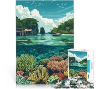 Puzzle de 2000 Piezas para Adultos Bajo el Agua en Raja Ampat Matar el Tiempo en Vacaciones en casa Juego de desafío único 70x100cm