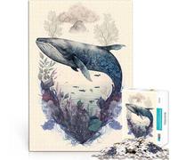 Puzzle de 2000 Piezas para Adultos Ballena Bestias míticas Juguetes educativos de Aprendizaje Colección de Artistas, Bellas Artes 70x100cm