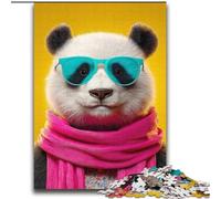 Puzzle de 2000 Piezas para Adultos con un Panda con Bufanda Difícil de Montar, Ayuda a ejercitar el Cerebro Juguete adictivo para Cultivar la Paciencia Decoración (70x100cm)