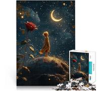 Puzzle de 2000 Piezas para Adultos El Principito bajo Las Estrellas Análisis y lógica con Piezas de Formas aleatorias Que se entrelazan Completamente 70x100cm