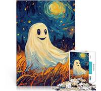 Puzzle de 2000 Piezas para Adultos Fantasma Sonriente en el Cielo Nocturno Juegos educativos Toda la Familia. 70x100cm