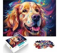 Puzzle de 2000 piezas para adultos Golden Retrievers Puzzle educativo Juego Familiar Regalo Divertido 27.56" x 39.37" para adolescentes de 14 años y más