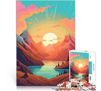 Puzzle de 2000 Piezas para Adultos Hermosa montaña del Valle Matar el Tiempo en Vacaciones en casa Regalos de Amigo Secreto 70x100cm