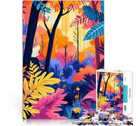 Puzzle de 2000 Piezas para Adultos Hermoso Arte Minimalista del Bosque otoñal Juegos de relajación Regalo de Obra de Arte 70x100cm