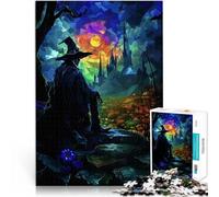 Puzzle de 2000 Piezas para Adultos Huerto de Calabazas y Castillo de Mago con vidrieras Diversión Familiar Regalo Divertido 70x100cm