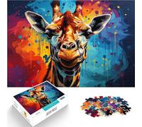 Puzzle de 2000 piezas para adultos, jirafa de fantasía colorida, juego sofisticado, 70 x 100 cm, obras de arte para adolescentes a partir de 14 años