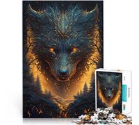 Puzzle de 2000 Piezas para Adultos Leyenda del Lobo Juguetes educativos de Aprendizaje Juegos Familiares Apto para Parejas 70x100cm