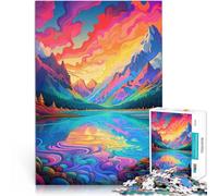 Puzzle de 2000 Piezas para Adultos montañas de fantasía Coloridas Competición de Velocidad de Manos Regalo para cumpleaños 70x100cm