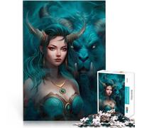 Puzzle de 2000 Piezas para Adultos Niña y Bestia Ayuda al Cerebro a ejercitar Juguetes adictivos para Cultivar la Paciencia. Regalo Divertido 70x100cm