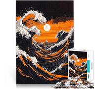 Puzzle de 2000 Piezas para Adultos Olas al Atardecer Juguetes adictivos Que desafían la Inteligencia Cerebral Buen Regalo 70x100cm