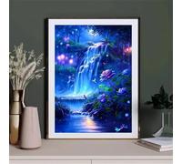 Puzzle de 2000 Piezas para Adultos, Paisaje de Cascada Azul Rompecabezas para Adulto, Desafiante Rompecabezas, Entretenimiento Creativo, Puzzles para Adultos 2000 Piezas 100 x 70 cm