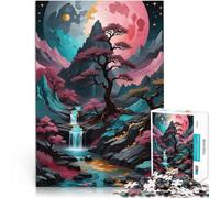 Puzzle de 2000 Piezas para Adultos Paisaje de Cascada Juguetes adictivos Que desafían la Inteligencia Cerebral Ideas de Regalos 70x100cm