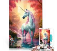 Puzzle de 2000 Piezas para Adultos Paisaje de fantasía de Unicornio Juegos Juguetes Regalo Toda la Familia. 70x100cm