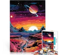 Puzzle de 2000 Piezas para Adultos Paisaje de un Mundo Extraterrestre Juego de Preguntas Actividades Divertidas en casa, Regalos de cumpleaños, Regalos de Viaje, 70x100cm