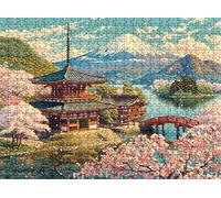 Puzzle de 2000 Piezas para Adultos, Puzzle de Madera, Rompecabezas de Gran Detalle y Colores Vibrantes - Un Desafío Divertido para Toda la Familia, Decor de Hogar, 99.5 x 70.5 cm Palacio Japón w0-203