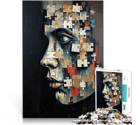 Puzzle de 2000 Piezas para Adultos Retrato de Cara de Rompecabezas Juego de Preguntas con Piezas de Formas aleatorias Que se entrelazan Completamente 70x100cm
