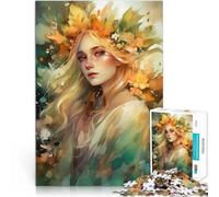 Puzzle de 2000 Piezas para Adultos Retrato Floral en Acuarela Competición de Velocidad de Manos Interacción Entre Padres e Hijos 70x100cm