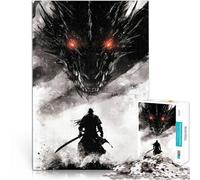 Puzzle de 2000 Piezas para Adultos Samurái contra dragón Reducción del estrés Interesante Interacción Entre Padres e Hijos 70x100cm