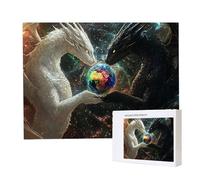 Puzzle de 2000 Piezas Puzzle Adultos 100x70cm Juego Educativo Regalos Rompecabezas para Adultos y niños a Partir de 14 Años, Regalo Creativo para la Relajación - (Dragón de la Tierra) t-118