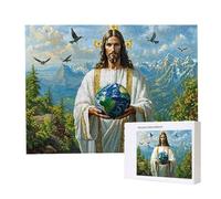 Puzzle de 2000 Piezas Puzzle Adultos 100x70cm Juego Educativo Regalos Rompecabezas para Adultos y niños a Partir de 14 Años, Regalo Creativo para la Relajación - (Jesús de la Tierra) t-120