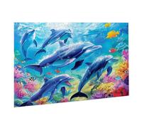 Puzzle de 2000 Piezas,Rompecabezas Adultos,Imposible,Difícil,Desafiante,Juegos de Rompecabezas DIY Toda la Familia,Regalos Mujeres,Regalos Hombres,Pasatiempo Creativo,Tema: Delfín Animal K0F-168