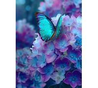 Puzzle de 30 Piezas para Adultos, 25x20cm Flor de Hortensia Rompecabezas Difícil 30 Piezas Adultos, DIY Entretenimiento Creativo, Puzzle Decorativo y Relajante Regalo