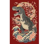 Puzzle de 30 Piezas para Adultos - Flores Dinosaurio - Rompecabezas Premium con Reverso de Letras para Clasificación, Regalo de Gama Alta para Aficionados, 25x20 cm