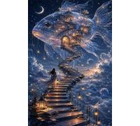 Puzzle de 30 Piezas para Adultos - Paisajes Peces Fantásticos - Rompecabezas Premium con Reverso de Letras para Clasificación, Regalo de Gama Alta para Aficionados, 25x20 cm