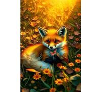 Puzzle de 300 Piezas Animal Mariposa Flor 40x28 cm, Juguete desafío y Juego Educativo, Ejercita Paciencia, Rompecabezas Clásico para Adultos 300 Piezas