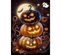 Puzzle de 300 Piezas Calabaza de Halloween, Rompecabezas para Adultos, Relajante Entretenimento, Desafiante y Difícil Puzzles 300 Piezas Adultos, Juego Educativo y Estimulante