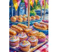 Puzzle de 300 Piezas Comida Pan Furgoneta, Rompecabezas para Adultos, Relajante Entretenimento, Desafiante y Difícil Puzzles 300 Piezas Adultos, Juego Educativo y Estimulante