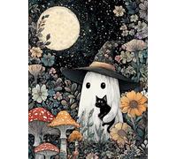 Puzzle de 300 Piezas Fantasma Plantas Halloween, Rompecabezas para Adultos, Relajante Entretenimento, Desafiante y Difícil Puzzles 300 Piezas Adultos, Juego Educativo y Estimulante