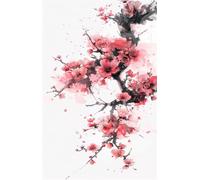 Puzzle de 300 Piezas Flor Ciruelo Rosa 40x28 cm, Juguete desafío y Juego Educativo, Ejercita Paciencia, Rompecabezas Clásico para Adultos 300 Piezas