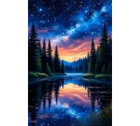 Puzzle de 300 Piezas Jungla Lago 40x28 cm, Juguete desafío y Juego Educativo, Ejercita Paciencia, Rompecabezas Clásico para Adultos 300 Piezas