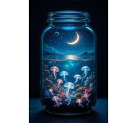 Puzzle de 300 Piezas Medusa Luna 40x28 cm, Juguete desafío y Juego Educativo, Ejercita Paciencia, Rompecabezas Clásico para Adultos 300 Piezas