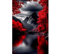 Puzzle de 300 Piezas Montañas Lago 40x28 cm, Juguete desafío y Juego Educativo, Ejercita Paciencia, Rompecabezas Clásico para Adultos 300 Piezas