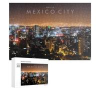Puzzle de 300 piezas para adolescentes de México City Lights Puzzles para adultos, juego mental, entrenamiento de memoria, interacción entre padres e hijos, 300 unidades
