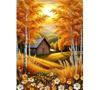 Puzzle de 300 Piezas para Adultos, 40x28cm Paisaje Dorado de otoño Rompecabezas Difícil 300 Piezas Adultos, DIY Entretenimiento Creativo, Puzzle Decorativo y Relajante Regalo
