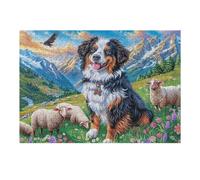 Puzzle De 300 Piezas para Adultos Boyero de Berna Otoño Granja 40x28cm Puzzle De Alivio del Estrés para Empleados De Oficina Ideal para Relajación Después del Trabajo Hobby