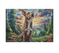 Puzzle De 300 Piezas para Adultos Ciervo Montaña Nevada 40x28cm Alto Nivel De Dificultad para Jugadores Avanzados Ideal para Entrenamiento De Habilidades Desafíate