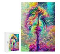 Puzzle de 300 piezas para adultos coloridas nubes rompecabezas de baile para adultos, juguete de bricolaje de carreras de velocidad de mano, oferta como regalo para toda la familia, 300 piezas