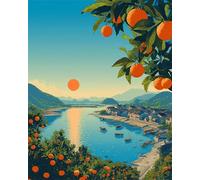 Puzzle de 300 Piezas para Adultos Mar Naranja al Amanecer, un Rompecabezas Desafiante y Difícil, Juego Educativo y Estimulante, Puzzles Divertido para Toda la Familia